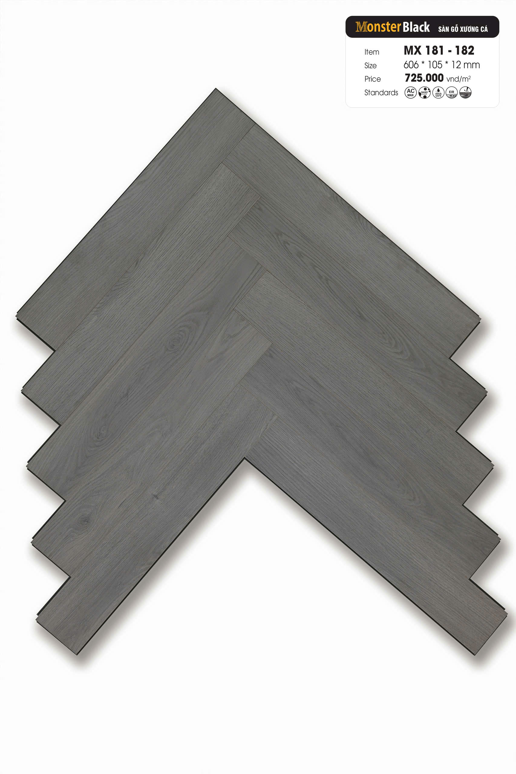 Sàn gỗ Monster Black MX 181 - 182