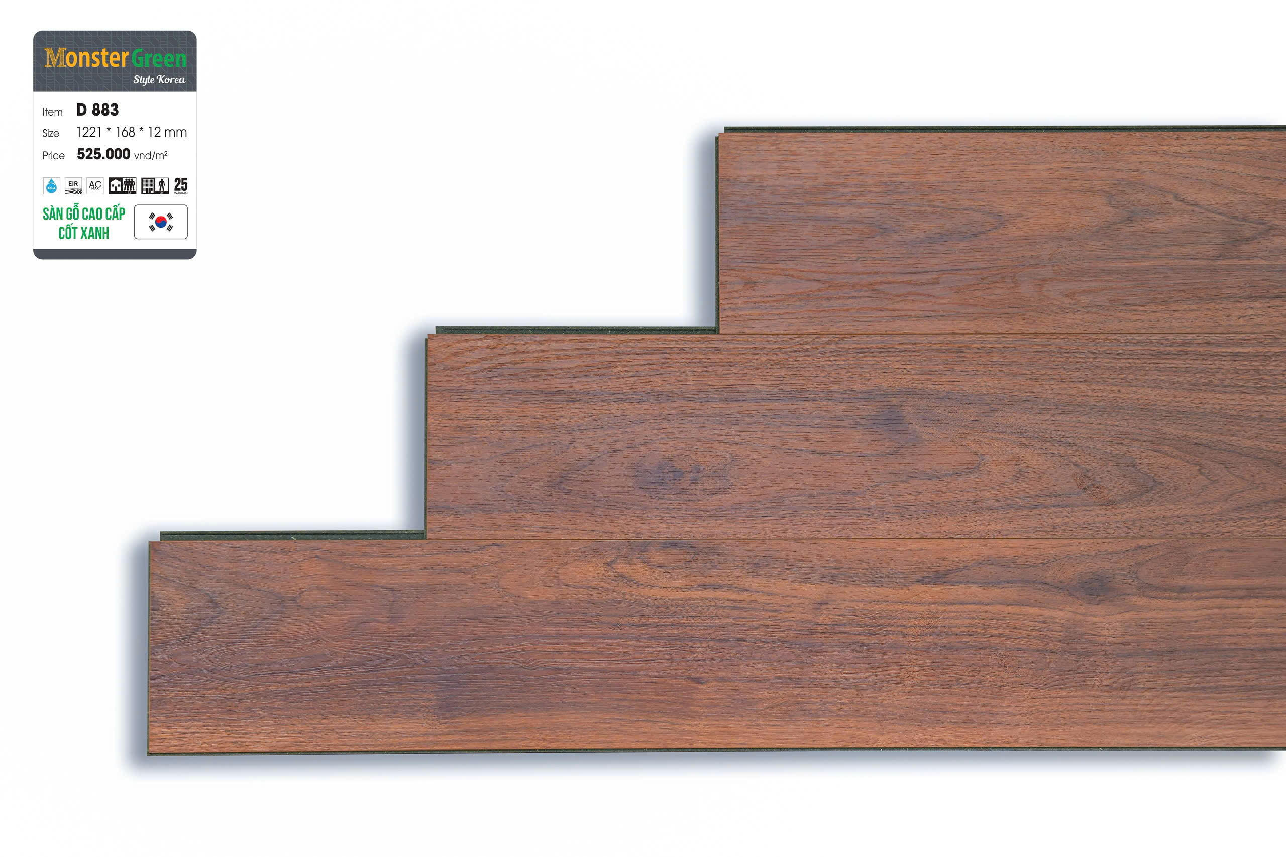 Sàn gỗ Monster Green D 883